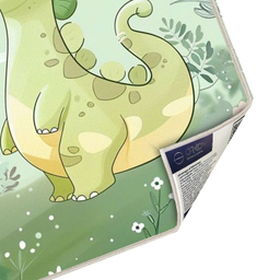 فرش ماشینی چاپی اتاق کودک اورکوم طرح دایناسور کد kids.9002