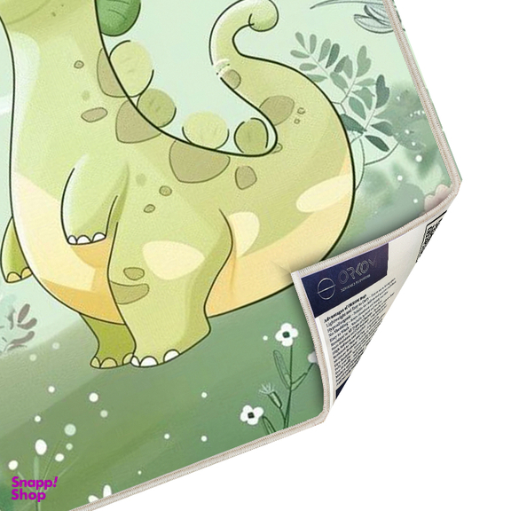 فرش ماشینی چاپی اتاق کودک اورکوم طرح دایناسور کد kids.9002