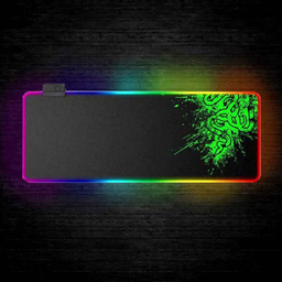 ماوس پد مخصوص بازی مدل ریزر RGB به همراه کابل