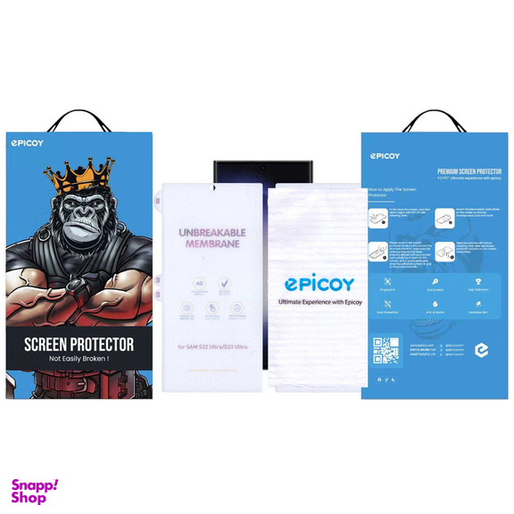 محافظ صفحه نمایش اپیکوی مدل Hydrogel-Matte مناسب برای گوشی موبایل سامسونگ Galaxy S23 Ultra به همراه محافظ پشت گوشی