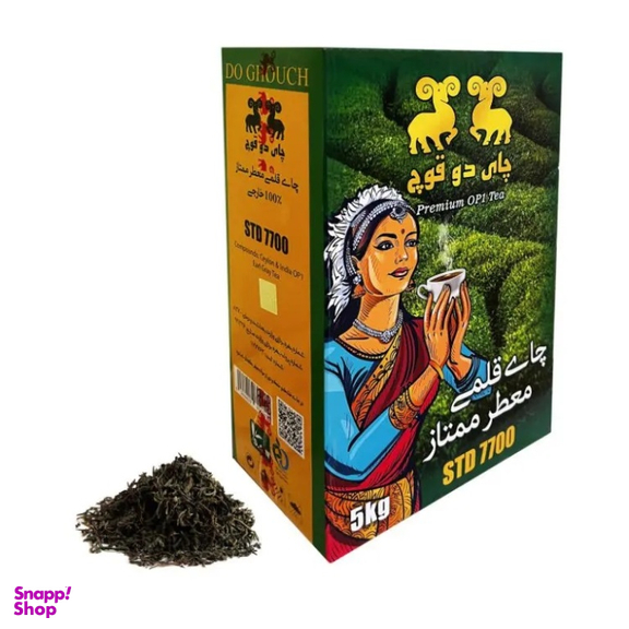 چای سیاه قلم معطر ارل گری دو قوچ وزن 5 کیلوگرم