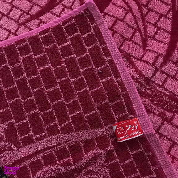 حوله دستی هنر طرح لاله سایز 75x40 سانتی‌متر