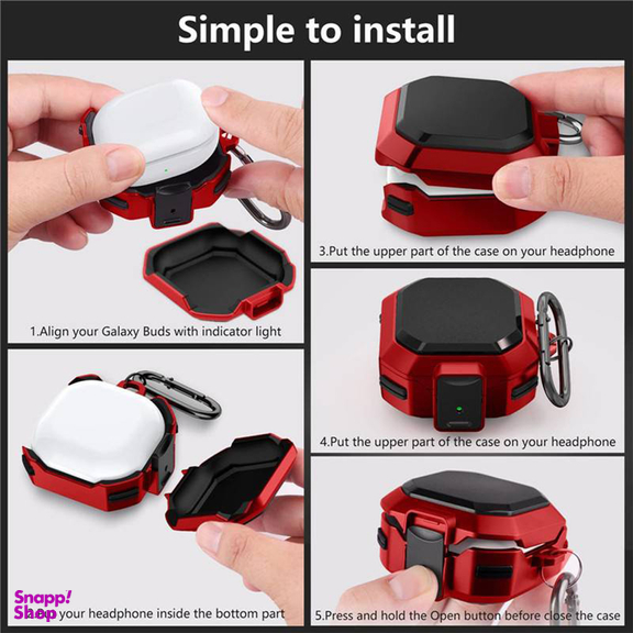 کاور هدفون سامورایی مدل Quad-10 مناسب برای Galaxy Buds Live / Buds Pro / Buds 2 / Buds 2 Pro