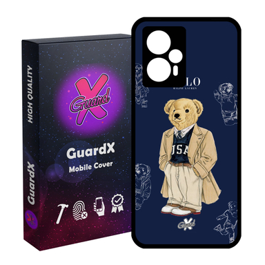 کاور موبایل گارد ایکس طرح خرس مدل Glass10427 مناسب شیائومی Poco F5/Redmi Note 12 Turbo