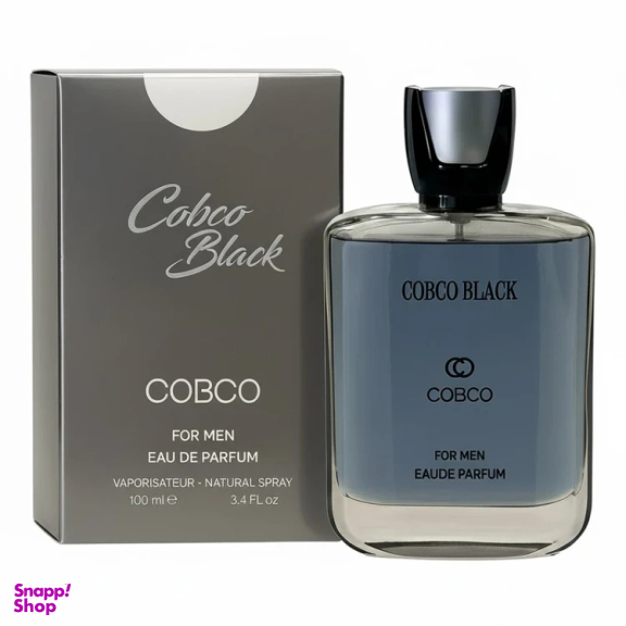 ادو پرفیوم مردانه کوبکو مدل Black رایحه خنک حجم 100 میلی‌ لیتر