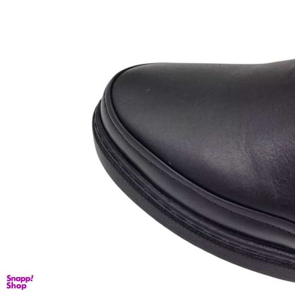 نیم بوت طبی مردانه چرم ریباری مدل Z24 رنگ مشکی