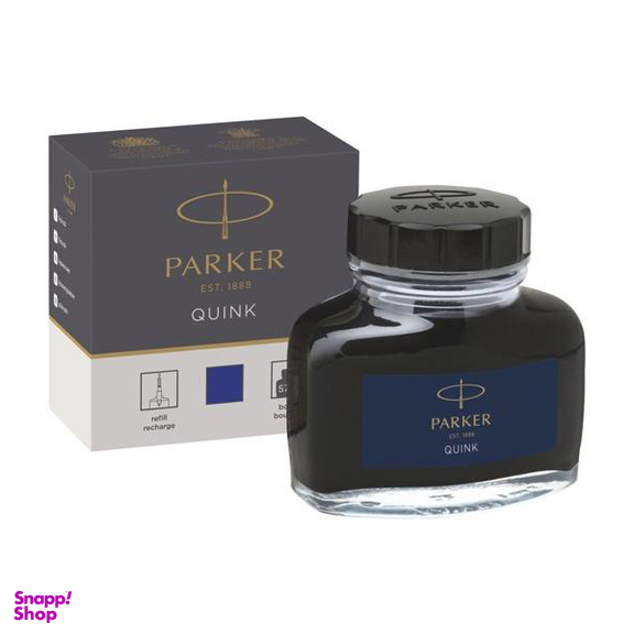 جوهر شیشه ای پارکر مدل Quink حجم 57 میلی لیتر