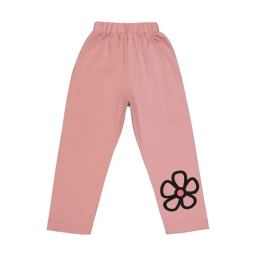 ست تیشرت و شلوار دخترانه مادر مدل ربکا کد AM-MA-Rebecca رنگ کالباسی