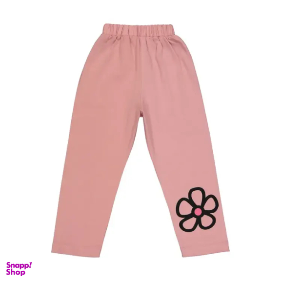 ست تیشرت و شلوار دخترانه مادر مدل ربکا کد AM-MA-Rebecca رنگ کالباسی