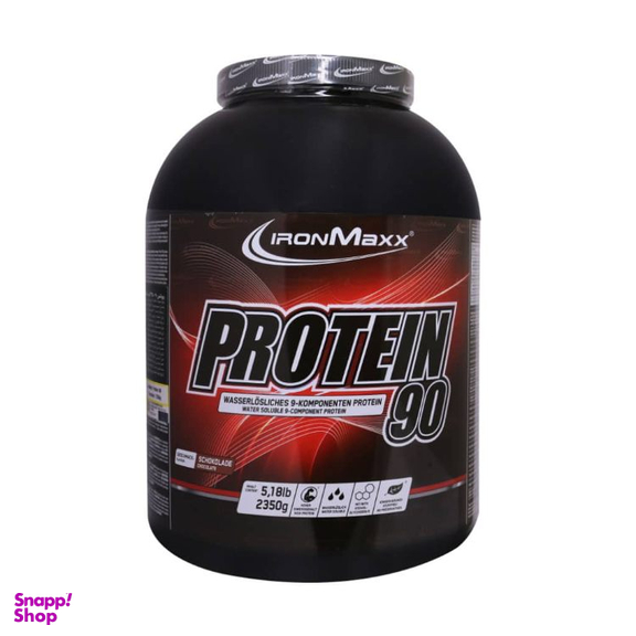 پودر پروتئین وی آیرون مکس 90 طعم شکلاتی وزن 2350 گرم