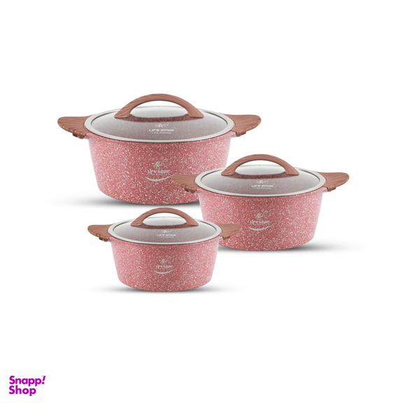 سرویس قابلمه 6 پارچه لایف اسمایل مدل LIFEP5-6-3N