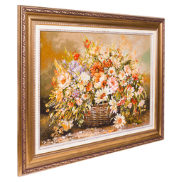 تابلو فرش دستباف سی پرشیا مدل گلدان حصیری کد 903793