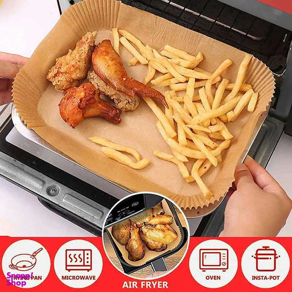 کاغذ سرخ کن ایرفرایر نسوز کد Airfryer مجموعه 50 عددی