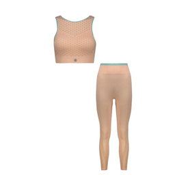 ست نیم تنه کراپ و لگینگ ورزشی زنانه دریم اسلیم کد T795796 رنگ گلبهی