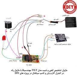 کیت آموزش الکترونیک مهندسیکا مدل ماژول جیوه ای تشخیص کجی و شیب TILT