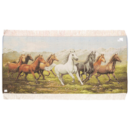 فرش دستباف دیوارکوب سی پرشیا مدل گله اسب کد 903366 سایز 123×56 سانتی‌ متر