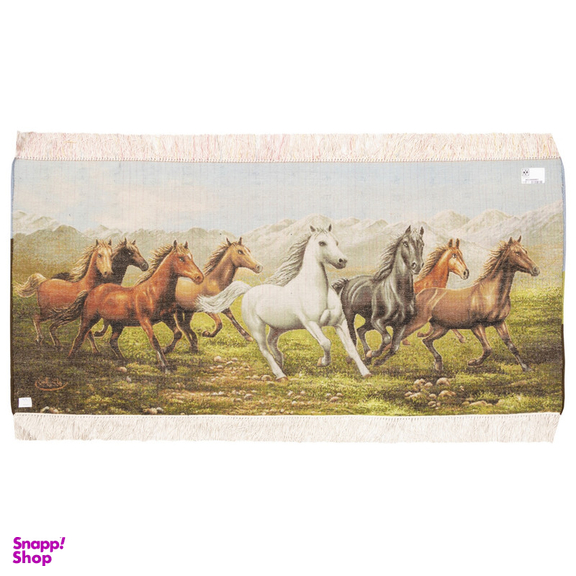 فرش دستباف دیوارکوب سی پرشیا مدل گله اسب کد 903366 سایز 123×56 سانتی متر