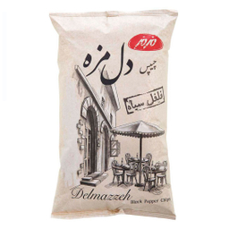 چیپس دل مزه فلفل سیاه مزمز وزن ۱۸۰ گرم بسته 2 عددی