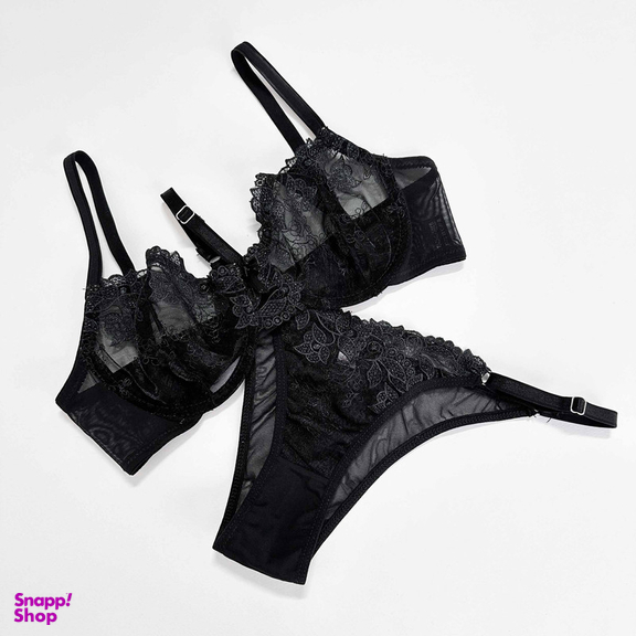 ست سوتین و شورت زنانه نوشه پوش کد 86003