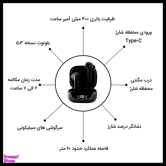 هدفون بلوتوثی پاواریال مدل BT-96