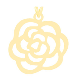 آویز گردنبند طلا 18 عیار زنانه کرابو طرح گل مدل Kr3208