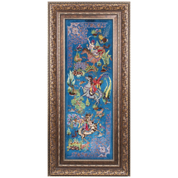 تابلو فرش دستباف سی پرشیا مدل شکارگاه کد 903704