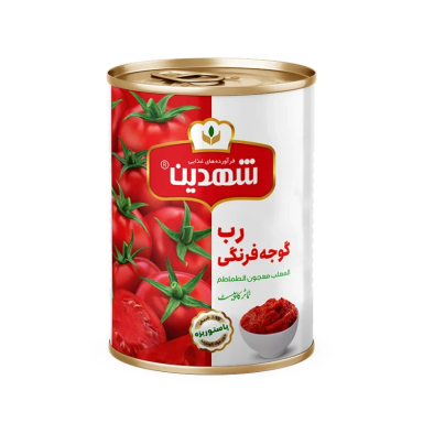 کنسرو رب گوجه فرنگی شهدین وزن 400 گرم