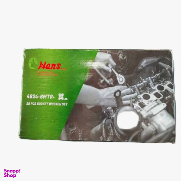 آچار بکس هنس مدل 4624-6MT مجموعه 28 عددی