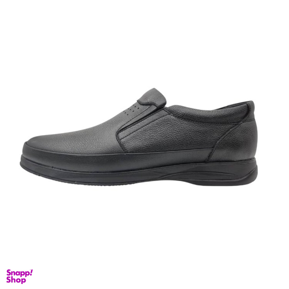 کفش طبی مردانه چرم ریباری مدل R79 رنگ مشکی