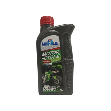 روغن موتورسیکلت میشلن اویل مدل 10w50SN حجم 1 لیتر