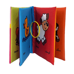 کتاب پارچه ای حیوانات مهربون مزرعه اثر معصومه غفاری انتشارات پاساد