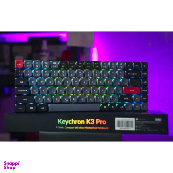 کیبورد بی سیم کیکرون مدل K3 Pro RGB Brown Switch