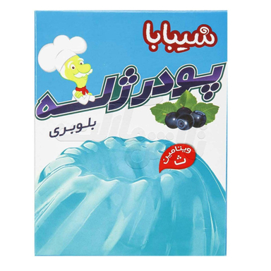پودر ژله بلوبری شیبابا وزن ۱۰۰ گرم