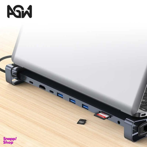 USB هاب 10 پورت Type-C ای جی دبلیو مدل BYL-2212