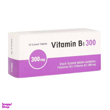 قرص ویتامین ب 1 دوز 300 میلی گرم شرکت داروسازی دانا بسته 50 عددی
