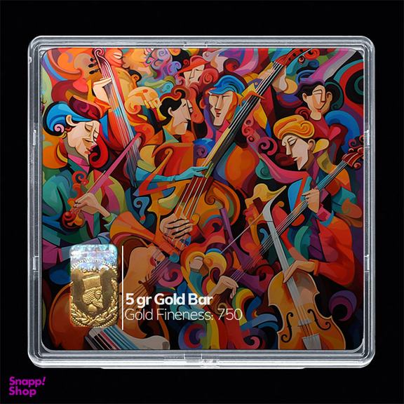 شمش طلا 18 عیار مدوپد مدل SG10864