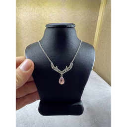 گردنبند نقره زنانه سواروسکی مدل شاخ گوزن کد 86638