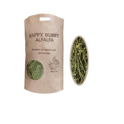 یونجه خشک گوجه خرگوش و خوکچه هپی بانی مدل ALFALFA وزن 1000 گرم