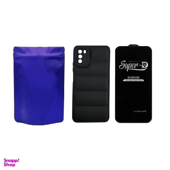 کاور گوشی موبایل مدل M-B Puffer مناسب شیائومی Poco M3 به همراه محافظ صفحه نمایش SuperD