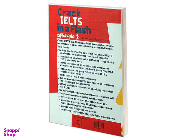 کتاب crack ielts in a flash speaking 2 اثر M.S. Bagheri and S.Nikpour انتشارات ایده درخشان