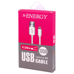 کابل شارژ USB به Lightning ایکس-انرژی مدل X-200 طول 1 متر