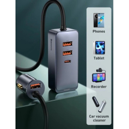 شارژر فندکی 120 وات بیسوس مدل CCBT-B0G