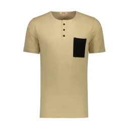 ست تیشرت و شلوار مردانه مادر مدل سیوان کد AM-MA-Sivan-P رنگ کرم