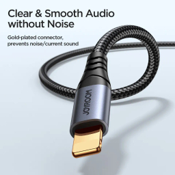 کابل تبدیل لایتنینگ به جک 3.5 میلی متر جوی روم مدل SY-A06 طول 1 متر