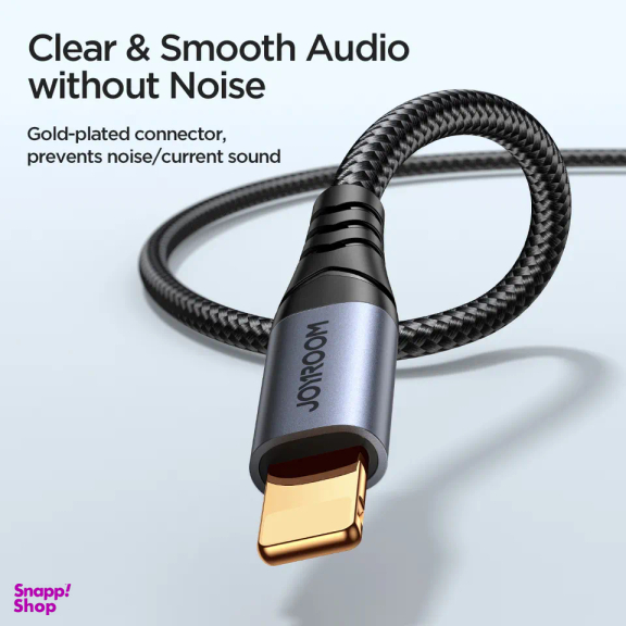 کابل تبدیل لایتنینگ به جک 3.5 میلی متر جوی روم مدل SY-A06 طول 1 متر