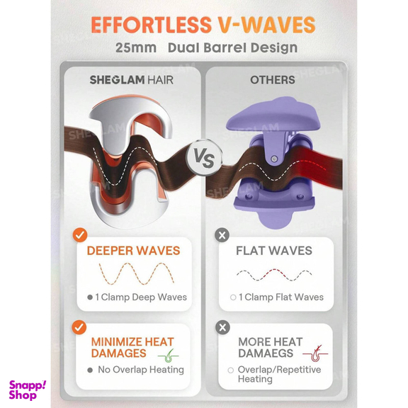 اتو مو شیگلم هیر مدل Beach Babe