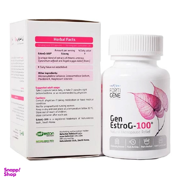 کپسول ژن استروجی 100 استروجی بسته 60 عددی