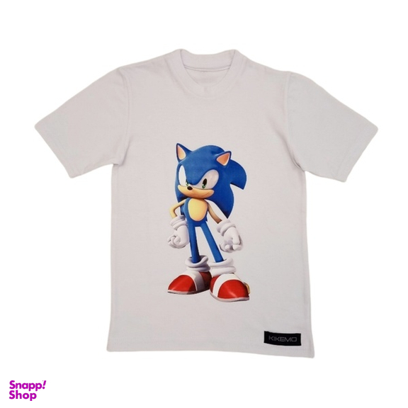 تیشرت پسرانه کیکمو طرح سونیک کد KMT-030501 رنگ سفید