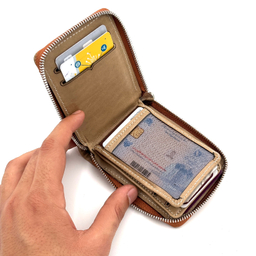 کیف پول دوزیپ طرح مون بلان کد 23