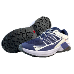 کتانی مردانه طرح سالامون کد 050 رنگ سفید سرمه‌ ای